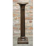 Contemporary pedestal stand with fluted column, H 92cm