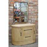 Vintage Art Deco dressing table, H 139cm x W 87cm x D 51cm