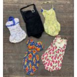 Collection of vintage swim ware including a two piece (5)