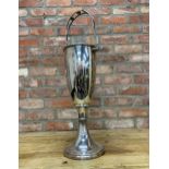 Liberty & Co of London style goblet wine cooler, with stylised basket handle, 51cm high