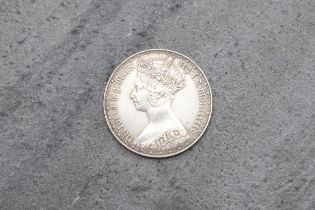 Queen Victoria 1885 florin silver coin