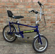 Blue Raleigh chopper model MKIII bike