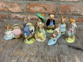 Quantity of Beswick Beatrix Potter collectable figures (9)