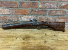 Replica flintlock blunderbuss, 81cm long