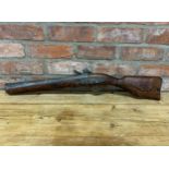 Replica flintlock blunderbuss, 81cm long