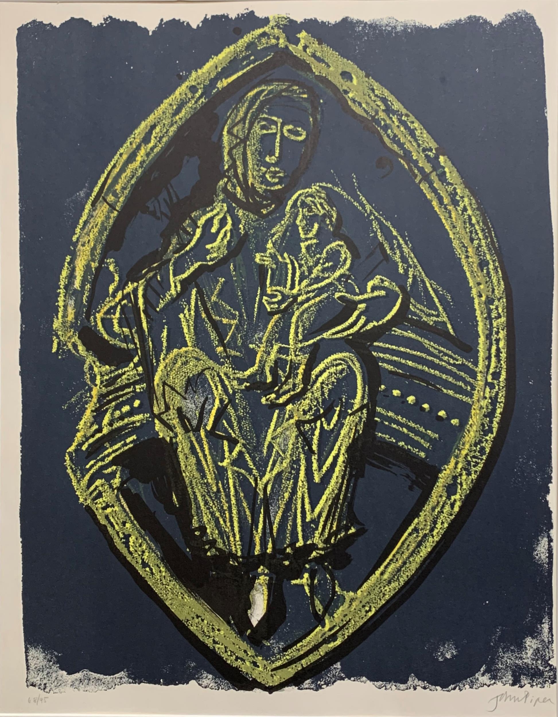 John Piper (1903-1992) - 'Madonna and Child', signed, limited 68/95 lithograph, 74.5 x 55cm, framed