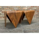 Jorge Zalszulpin (1922-2020) for L' Atelier - 'Petalas Pau Ferro' side tables, bent rosewood origami