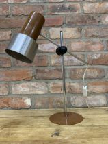 Modernist styled table lamp in the manner of Peter Nilsson, H 43cm