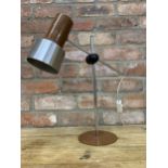 Modernist styled table lamp in the manner of Peter Nilsson, H 43cm