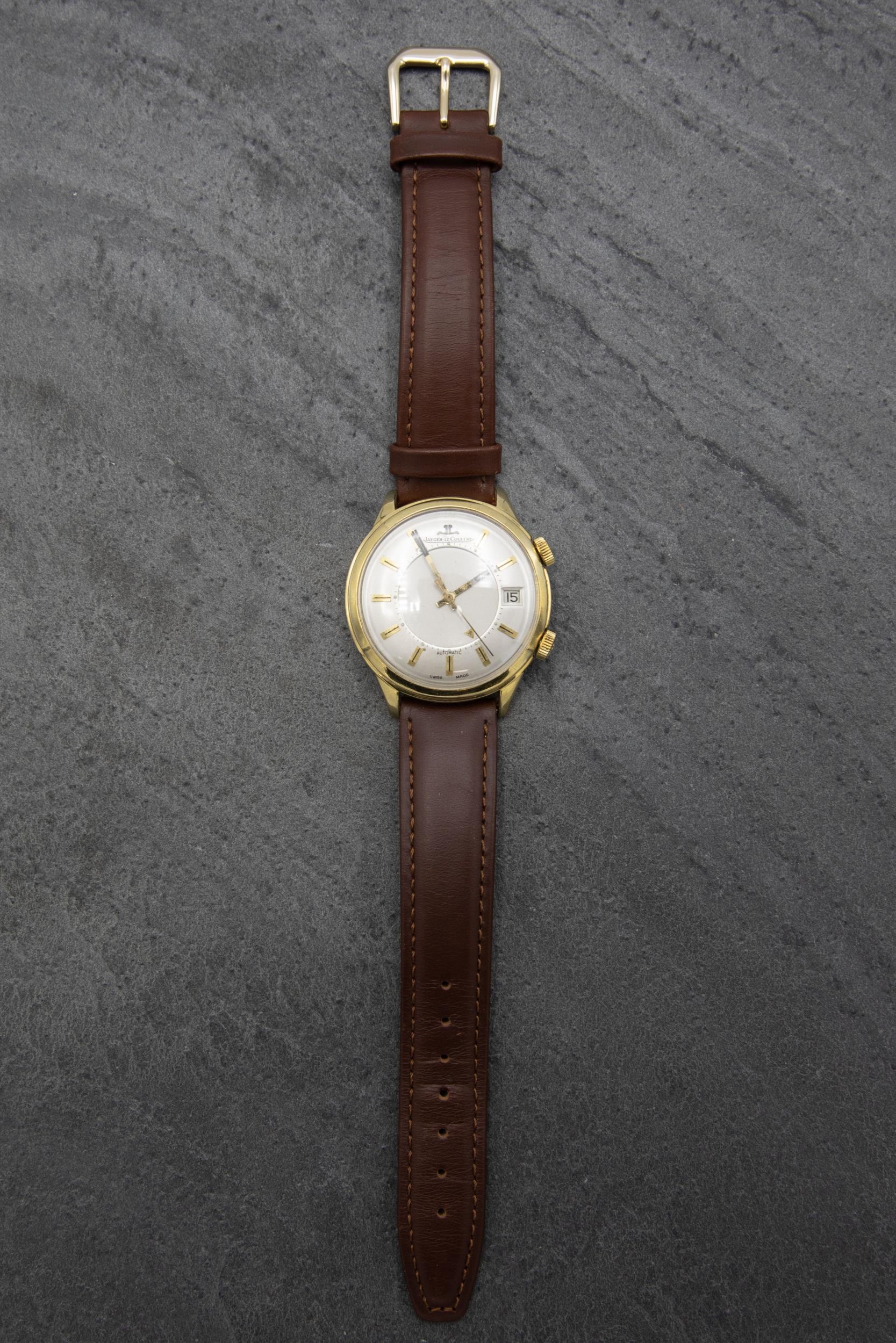 Exceptional vintage Jaeger-Le-Coultre 'Memovox' Automatic gold plated gents watch, 38mm case, - Image 2 of 3