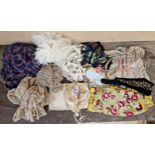 Quantity of vintage nightdresses, lingerie etc (one box)