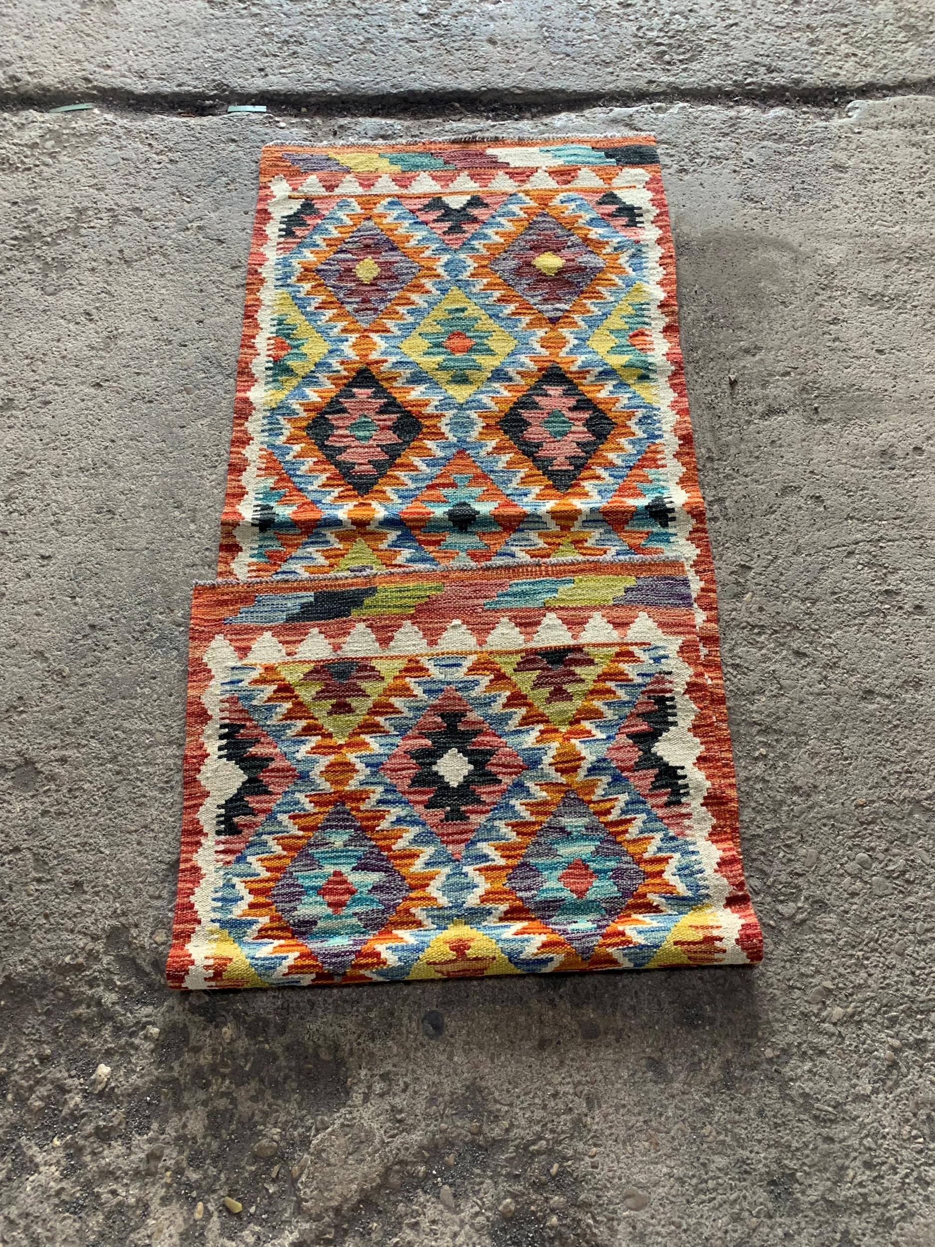 Chobi Kilim runner, 193 x 69cm - Bild 4 aus 4