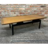 Mid 20th century G plan 'Librenza' teak coffee table, H 40cm x W 137cm x D 49cm