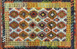 Chobi Kilim rug, 197 x 120cm