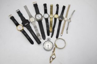 Collection of vintage watches to include Mulco military watch, Oris ladies, Smiths chrome pocket