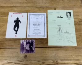 Good collection of Reggie Kray and Kray family ephemera to include Ronald Krays funeral service