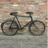 1920's Coventry Eagle Roadster bicycle, retaining what appears to be its original black and yellow