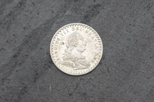 George III silver bank token, 1s 6d (18 pence) coin