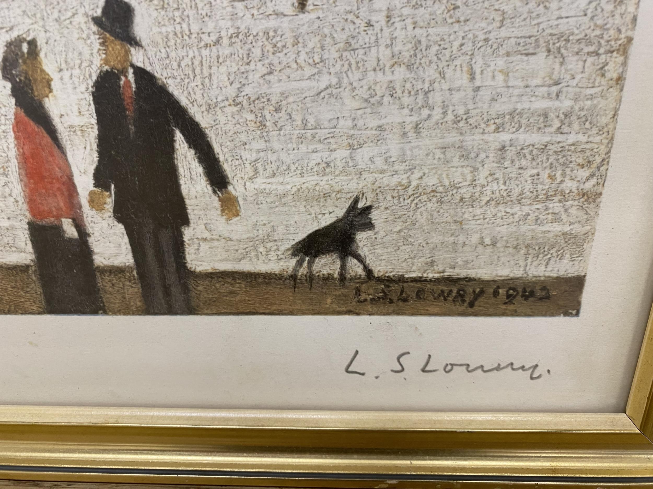 Laurence Stephen Lowry (1887-1976) - 'Crime Lake', signed, blind stamp seal, Adam Collection Ltd - Image 3 of 4