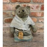 Vintage Paddington Bear Aunt Lucy By Gabrielle Designs, with original brown Peru travel label, H