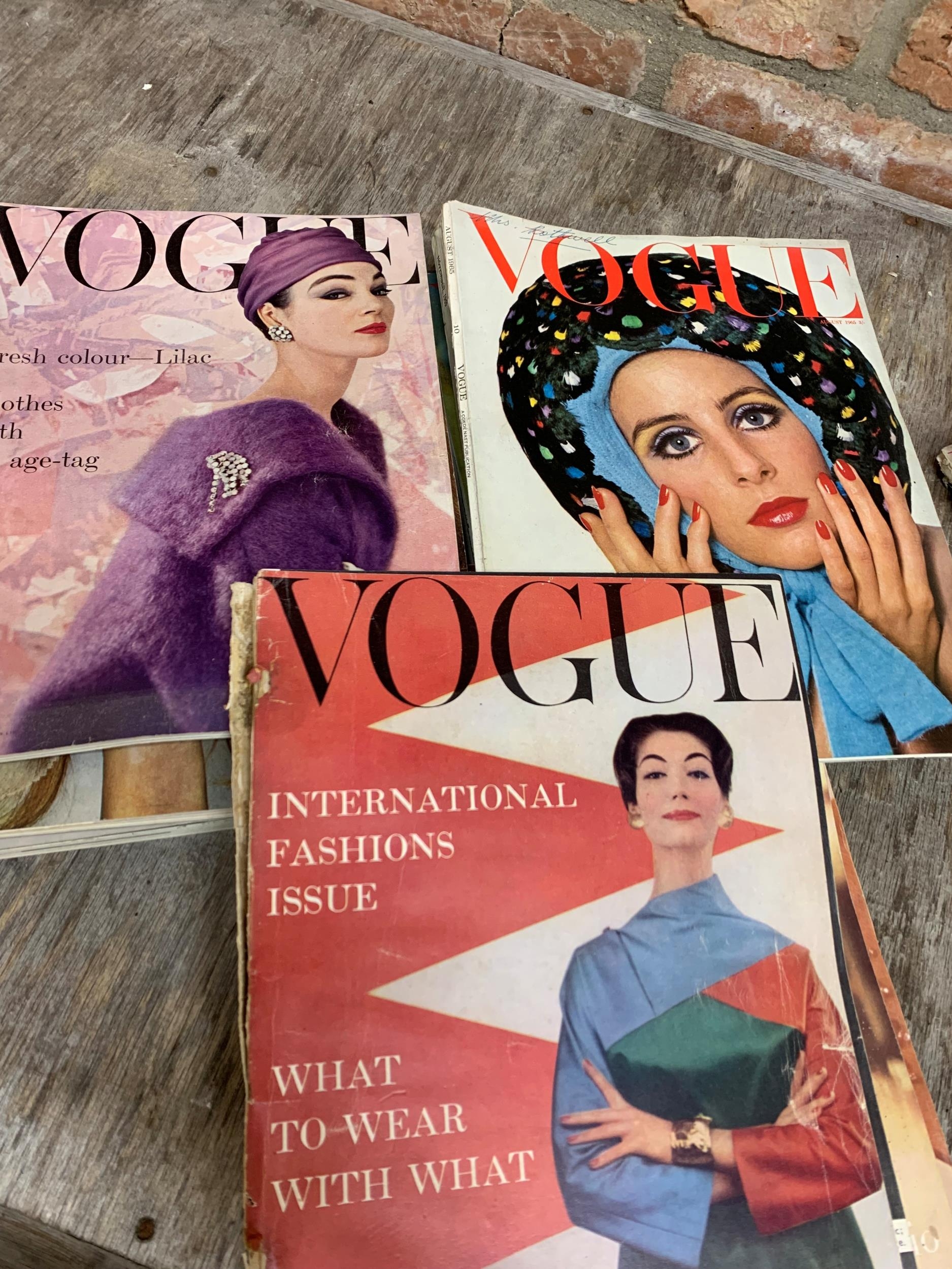 Large collection of 1950's and 1960's Vogue magazines (47) - Image 4 of 5