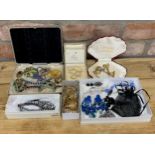 Assortment of mixed vintage costume jewellery and watches