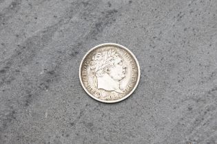 George III silver 1820 shilling coin