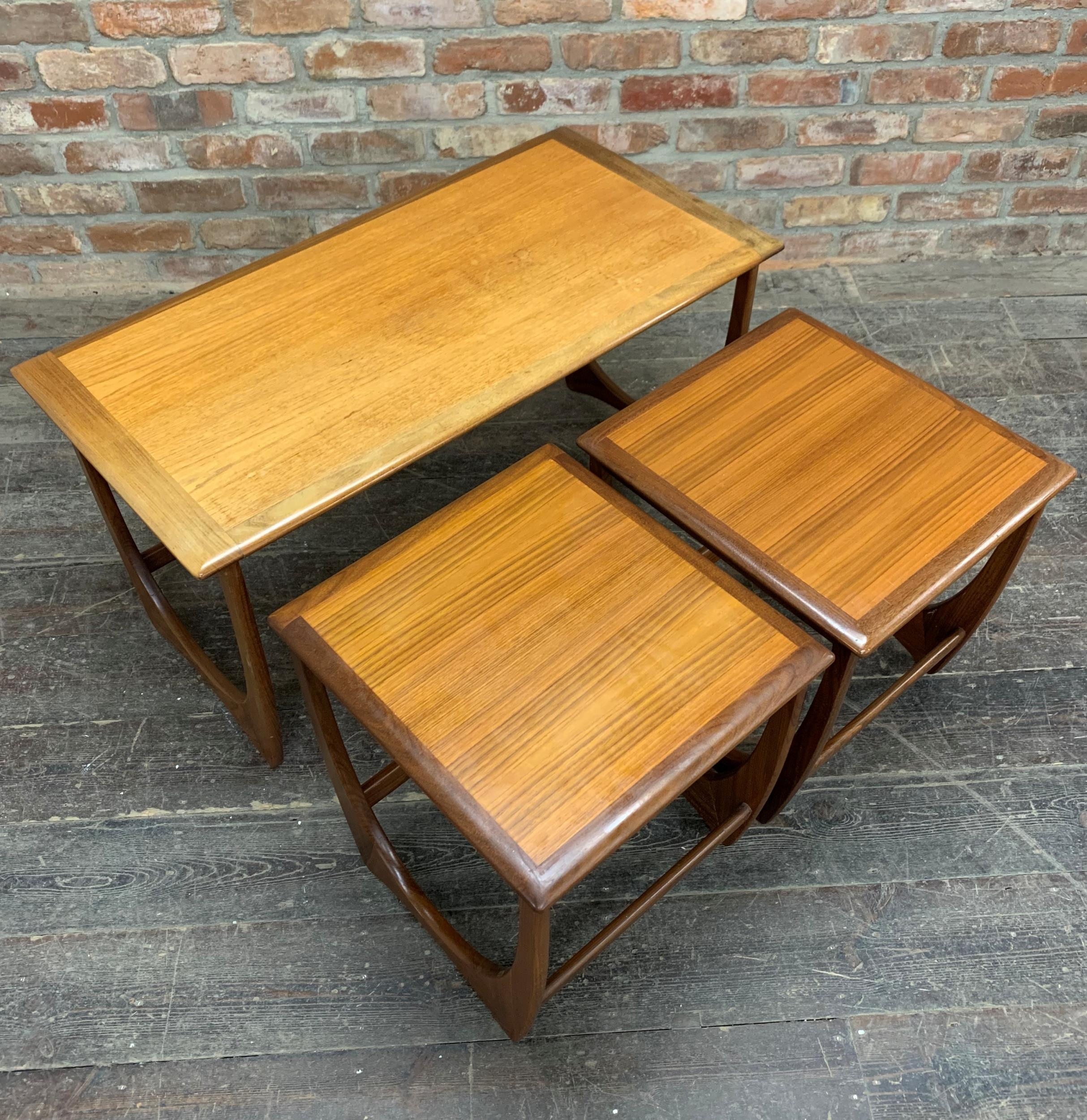 1970s G-Plan 'Astro' teak nest of tables, the largest H 52cm x W 99cm - Image 2 of 4