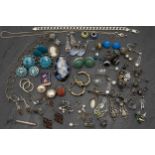 Large collection of mainly silver jewellery with pearl and 9ct pieces (a collection)