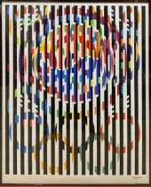 Yaacov Agam (Israeli /French, 1928) - 'Message of Peace', from Official Arts Portfolio of the 1988