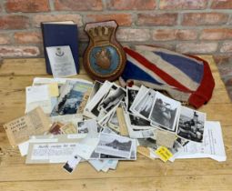 WWII maritime interest - Large collection relating to HMS Bellona, to include ships plaque, original