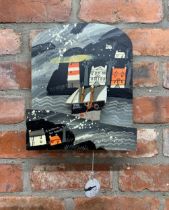 John Maltby (1936-2020) - 'Alfred Wallis... His House', rocking boat Automata, with painted