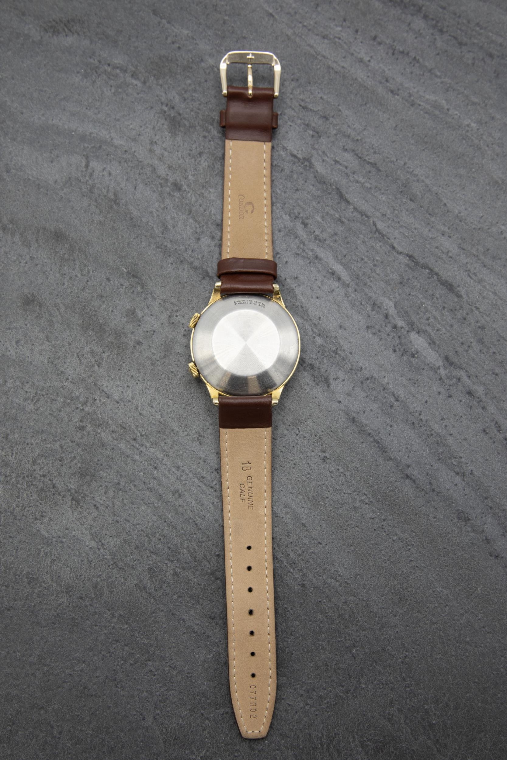 Exceptional vintage Jaeger-Le-Coultre 'Memovox' Automatic gold plated gents watch, 38mm case, - Image 3 of 3