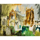 John Piper (1903-1992) - 'Ottery St Mary' (Levinson 402), signed, limited 76/100 screenprint, 61cm x