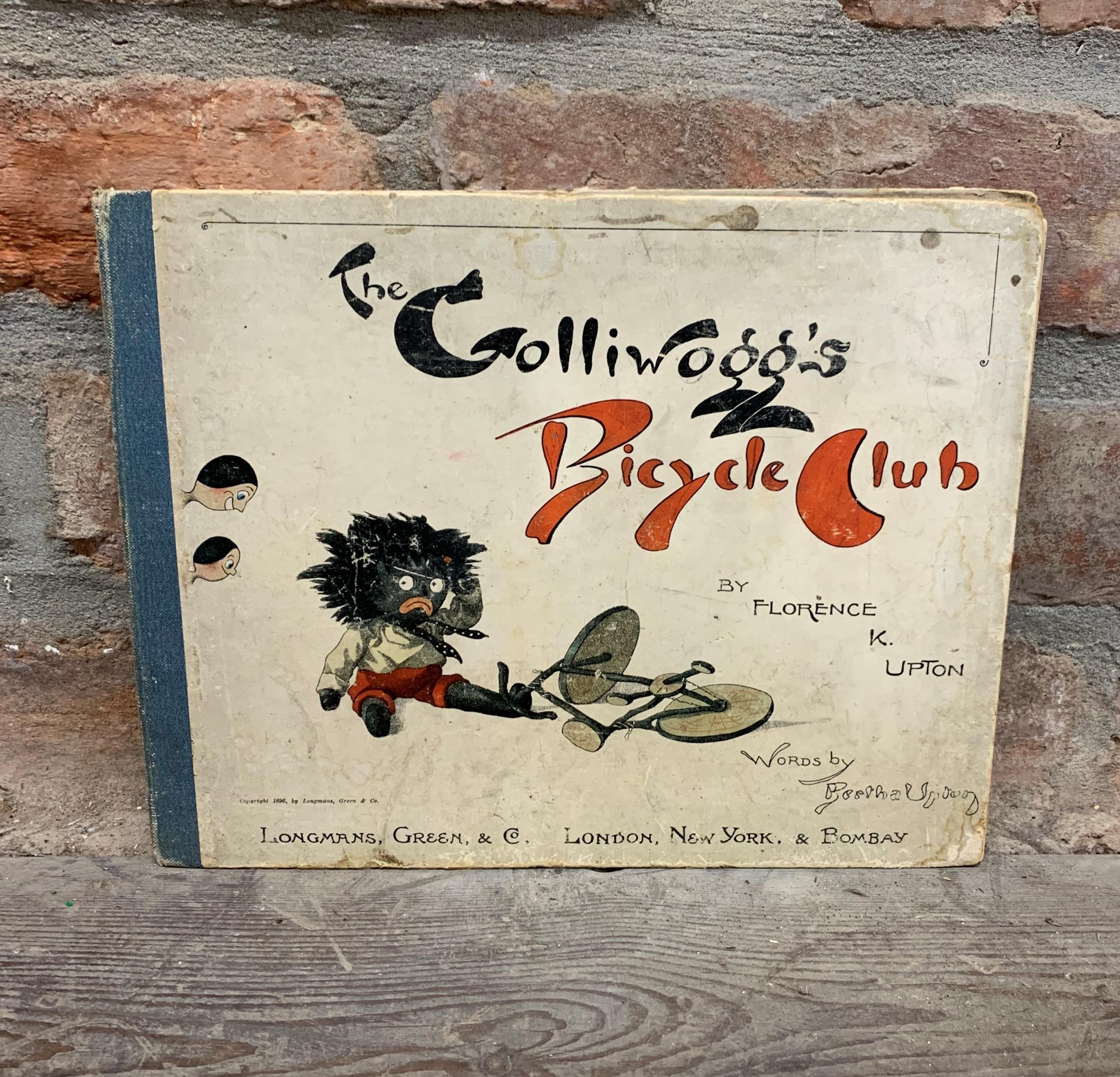 Late 19th century 'The Golliwogs' bicycle club book, by Florence K. Upton, first edition