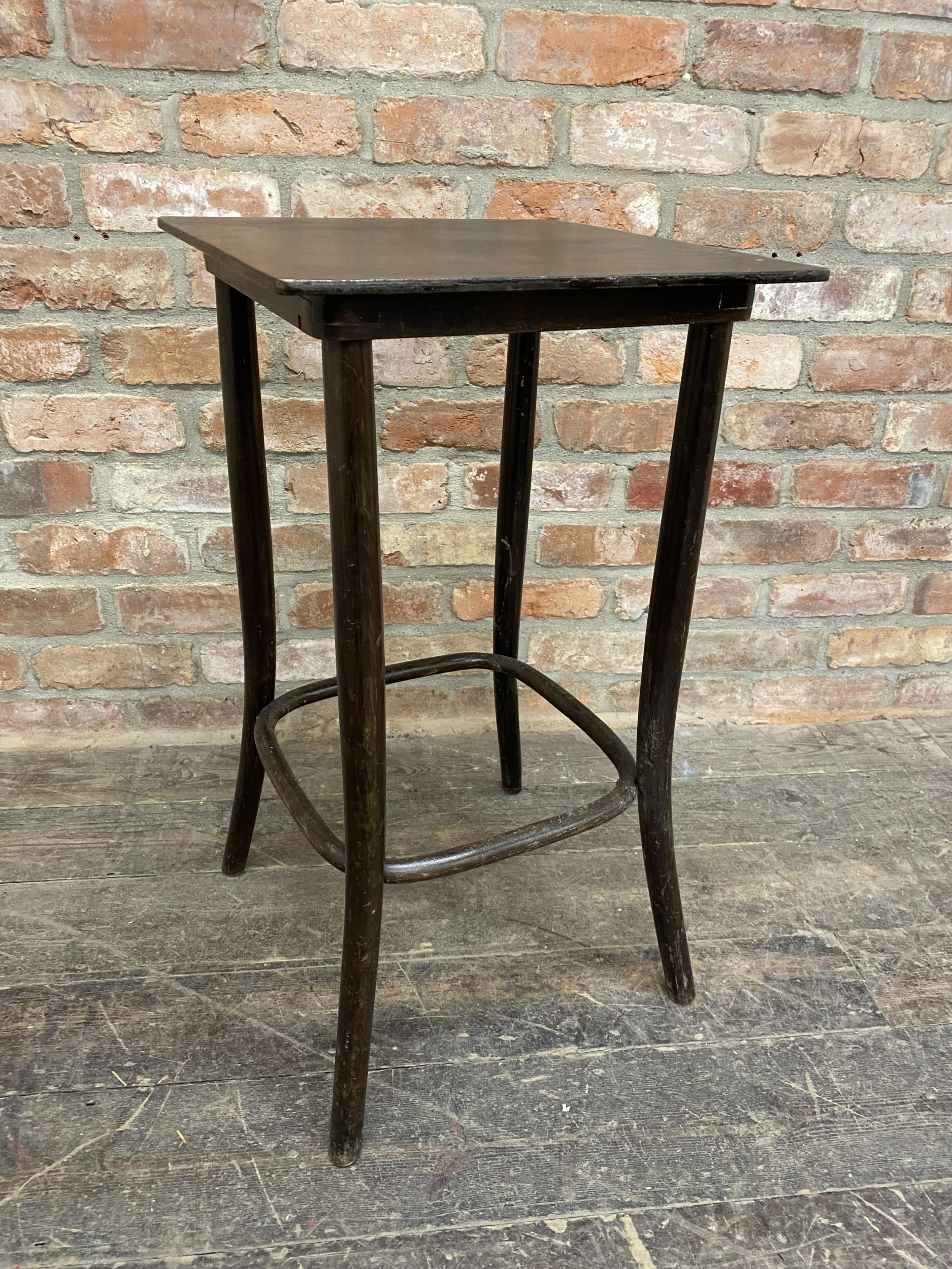 Fischel bentwood bar table or stand, typical bentwod frame, 78 x 43cm