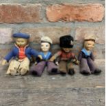 Quantity of vintage Norah Wellings sailor and soldier dolls, to include HMS Queen Elizabeth and