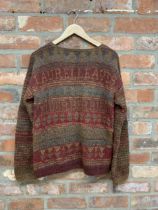 Astrid Furnival (1940-) Hand made woollen jumper with inscription
