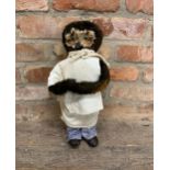 The London Owl Company chef themed teddy with outfit, L 45cm