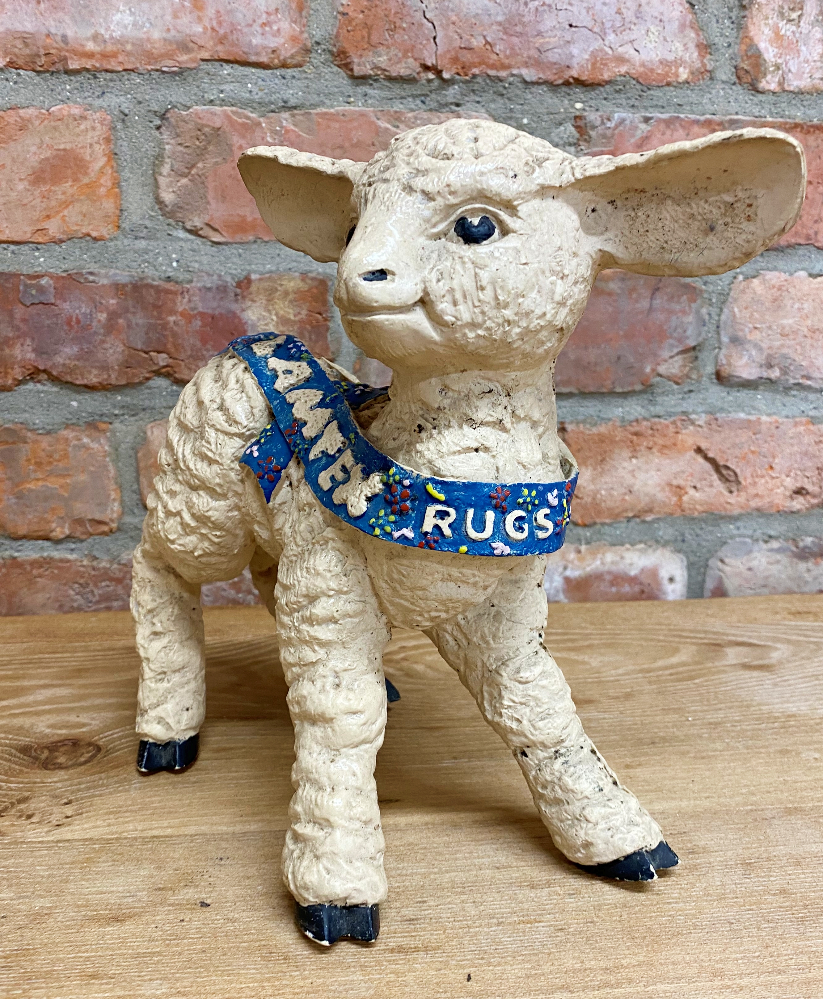 Advertising - Lambtex Rugs, model of a lamb, 24cm high - Image 2 of 2