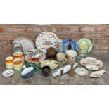 Large collection of British decorative arts ceramics to include Saddler teapot, Emma Bridgewater