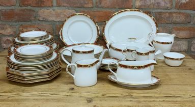 Extensive Royal Crown Derby 'Cloisonné' pattern dinner and tea service