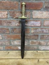 A 19th Century 1831 pattern French gladius short sword, the cross guard with circular pattern