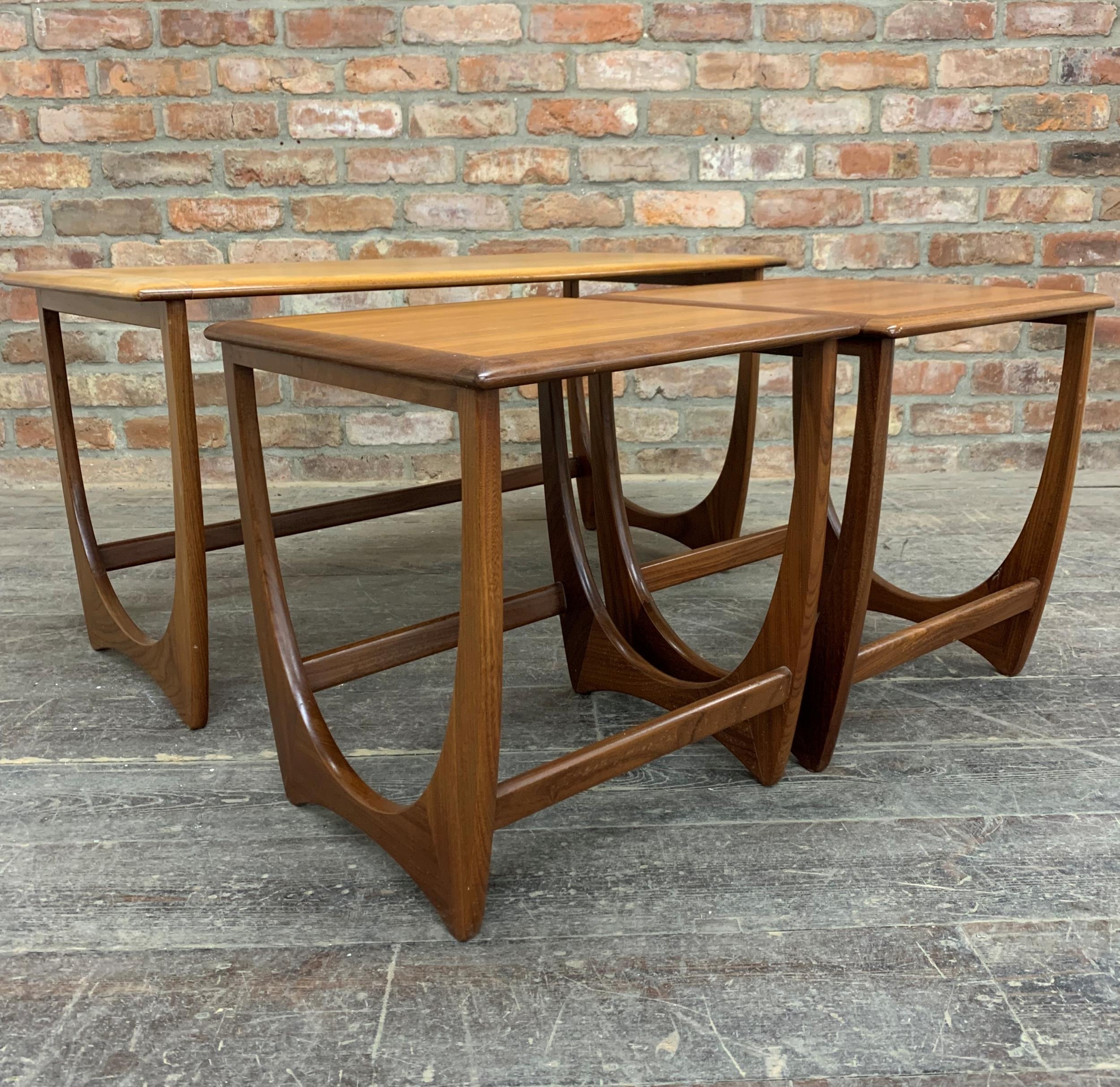 1970s G-Plan 'Astro' teak nest of tables, the largest H 52cm x W 99cm - Image 3 of 4
