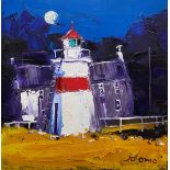 John Lowrie Morrison or JOLOMO (b. 1948, Scottish) - 'The Wee Lighthouse, Crinan', signed, inscribed