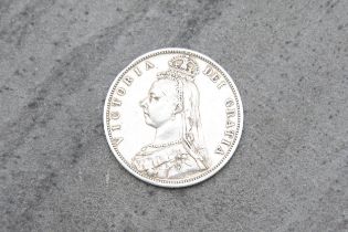 Queen Victoria 1887 half crown silver coin