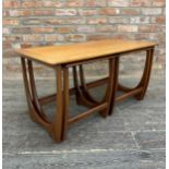 1970s G-Plan 'Astro' teak nest of tables, the largest H 52cm x W 99cm