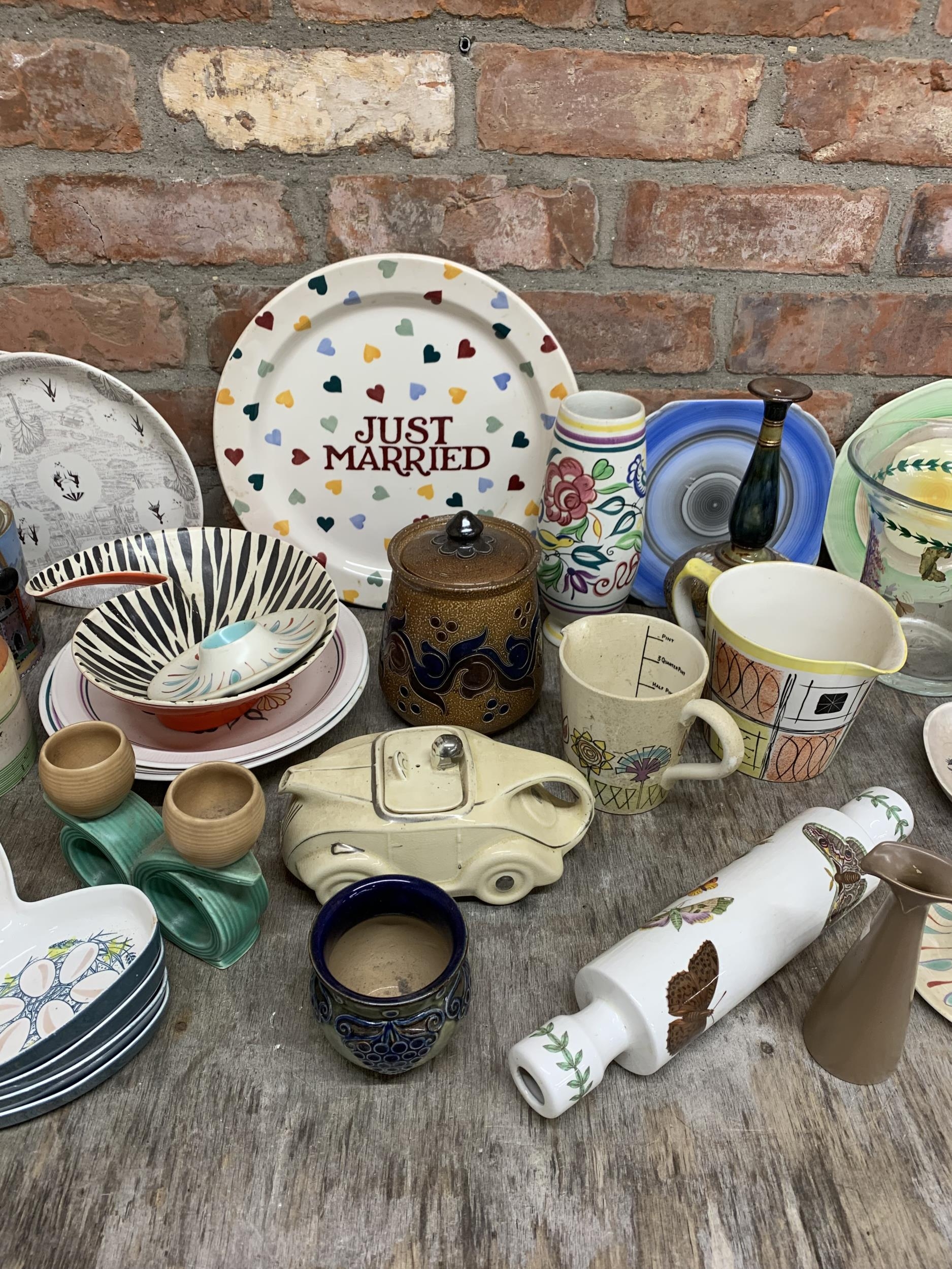 Large collection of British decorative arts ceramics to include Saddler teapot, Emma Bridgewater - Image 3 of 4