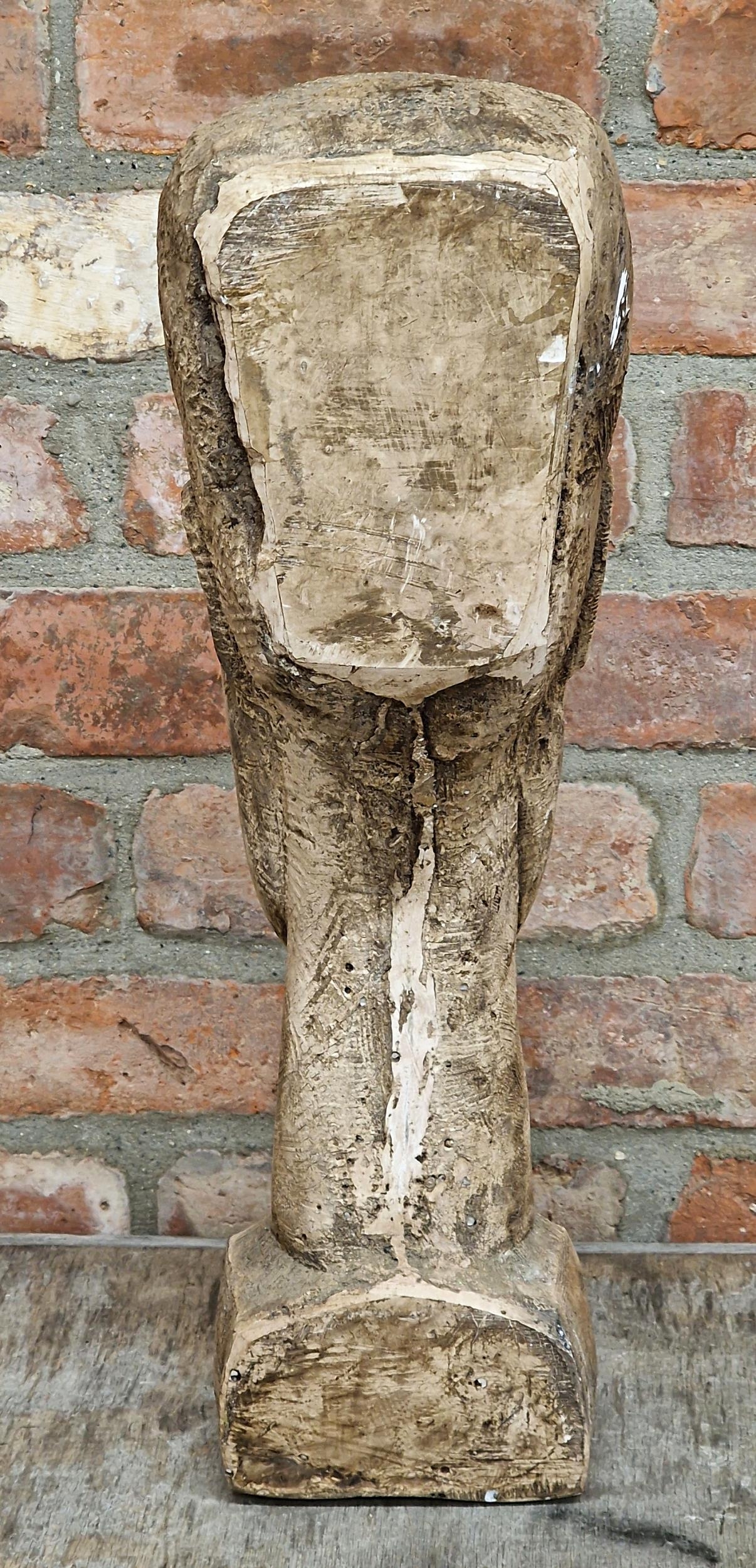 Plaster composite sculpture in the style of Amedeo Modigliani, H 54cm - Image 3 of 3