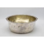 Good Japanese Meiji period silver fruit bowl with gilt interior, acanthus cast rim, 9cm high x